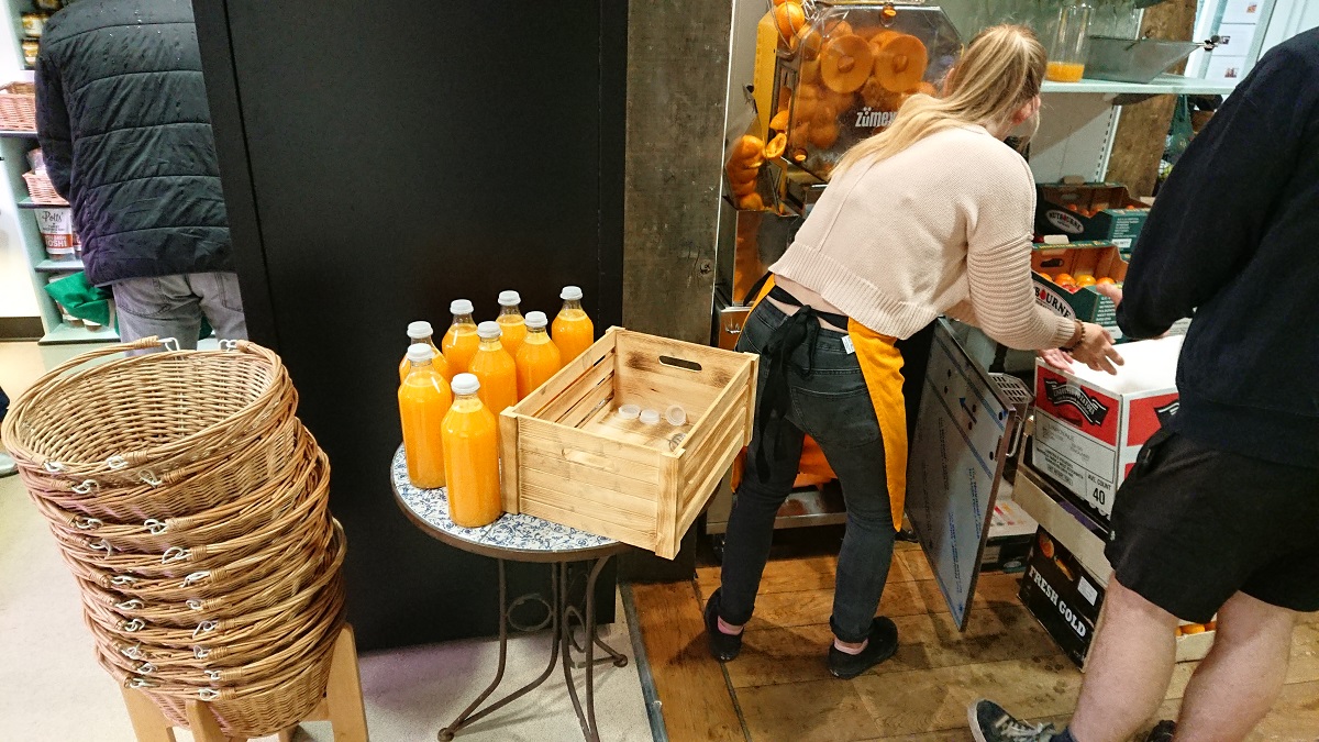 Freshly squeezed organge juice Chichester West Sussex